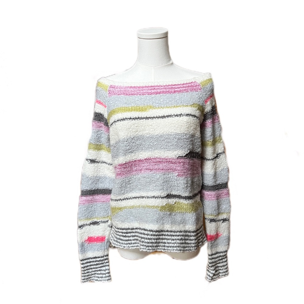 Free People Multicolor Striped Sweater size Medium